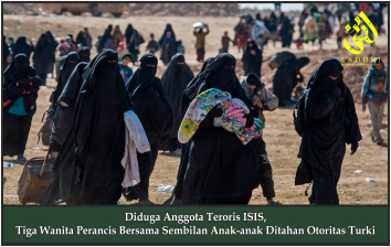 Diduga Anggota Teroris ISIS, Tiga Wanita Perancis Bersama Sembilan Anak-anak Ditahan Otoritas Turki